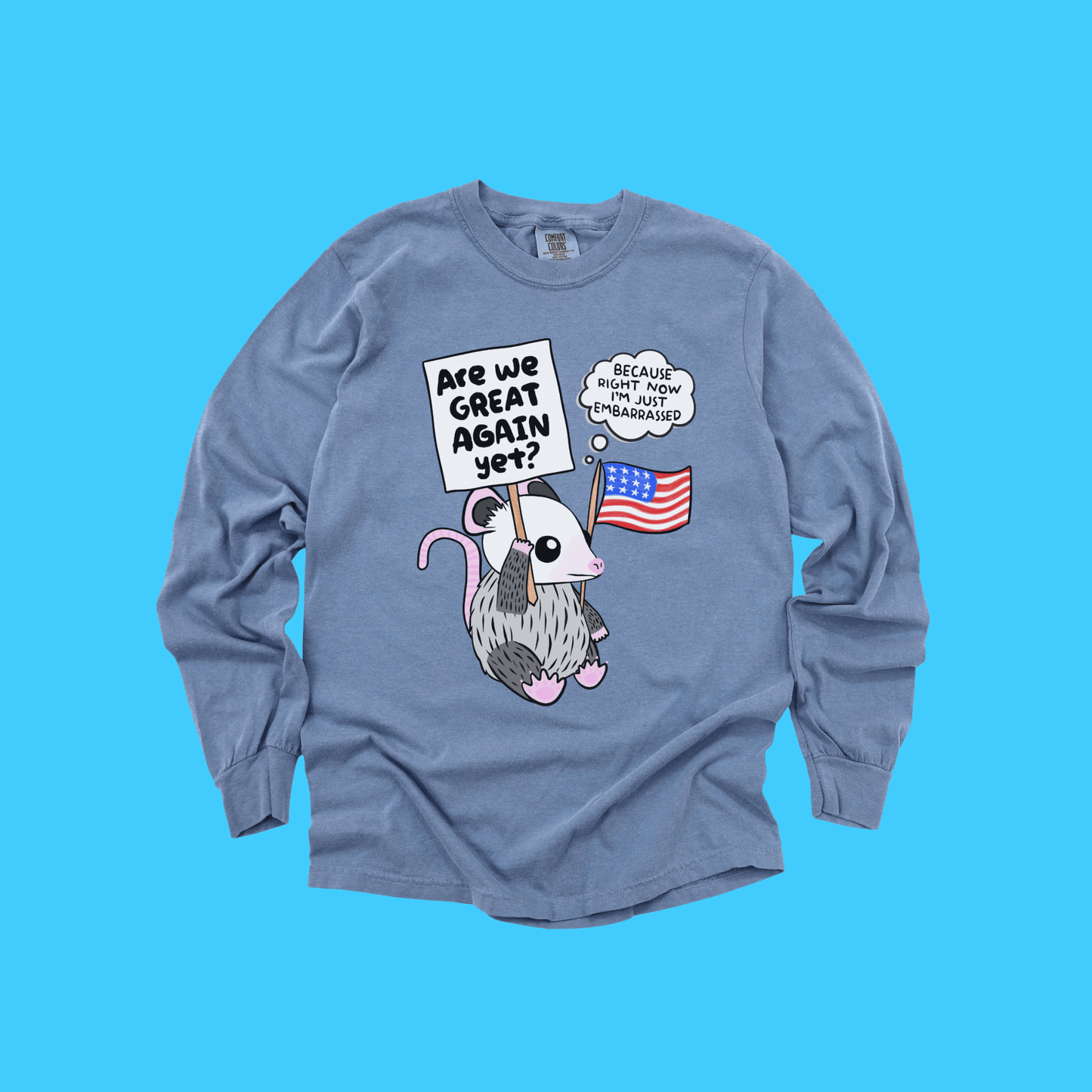 ARE WE GREAT YET? LONG SLEEVE TEE - Resist Supply
