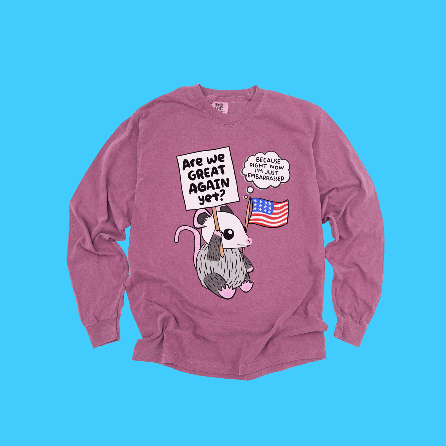 ARE WE GREAT YET? LONG SLEEVE TEE - Resist Supply
