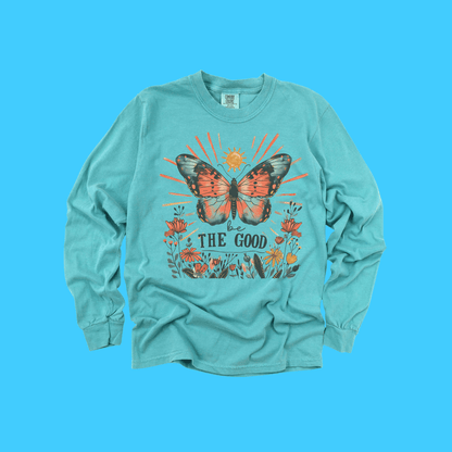 Be The Good Butterfly Long Sleeve Tee - Resist Supply