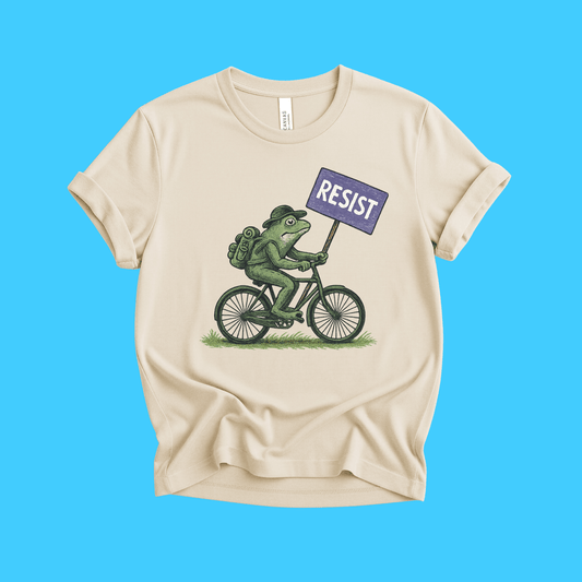 Bicycle Frog Protest T-Shirt - Resist Supply