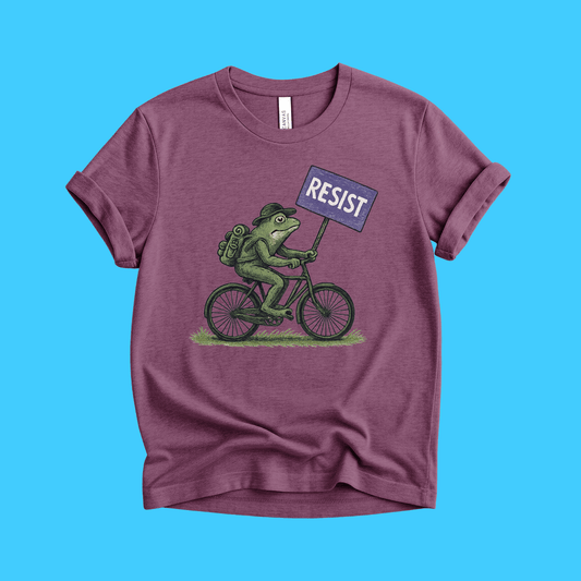 Bicycle Frog Protest T-Shirt - Resist Supply