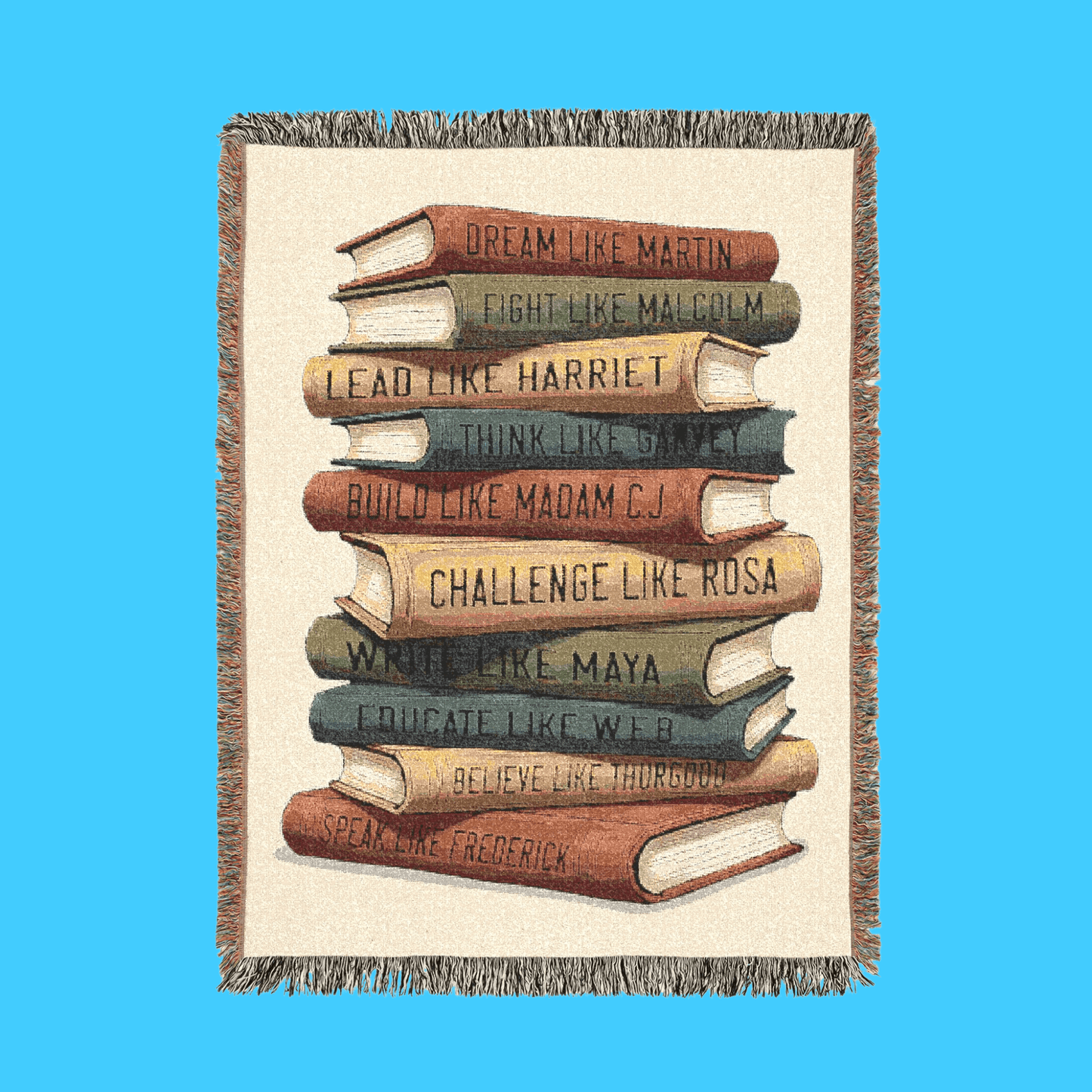 Black Leaders Book Stack Cozy Throw - Resist Supply