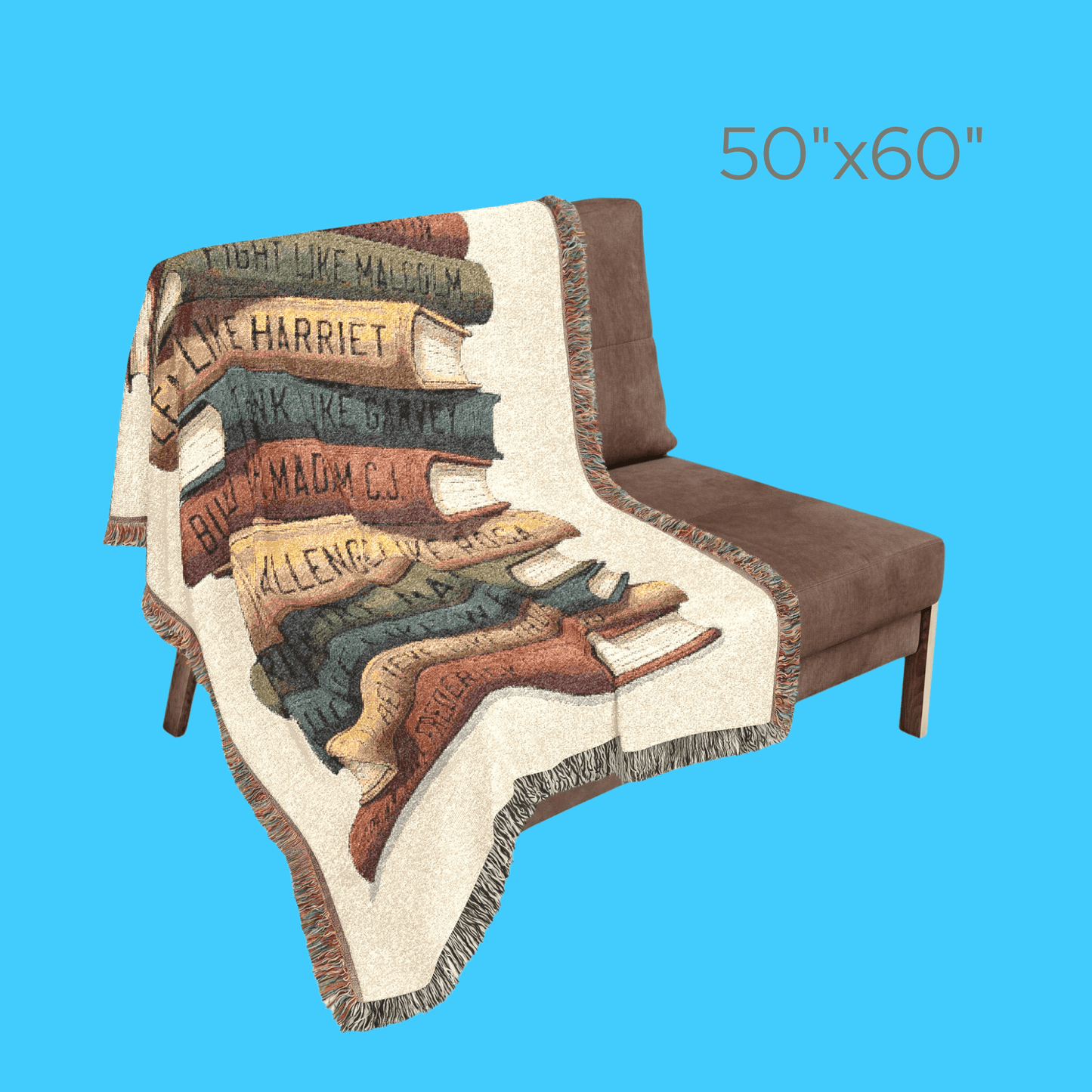 Black Leaders Book Stack Cozy Throw - Resist Supply