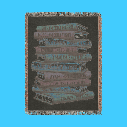 Black Leaders Book Stack Cozy Throw - Resist Supply