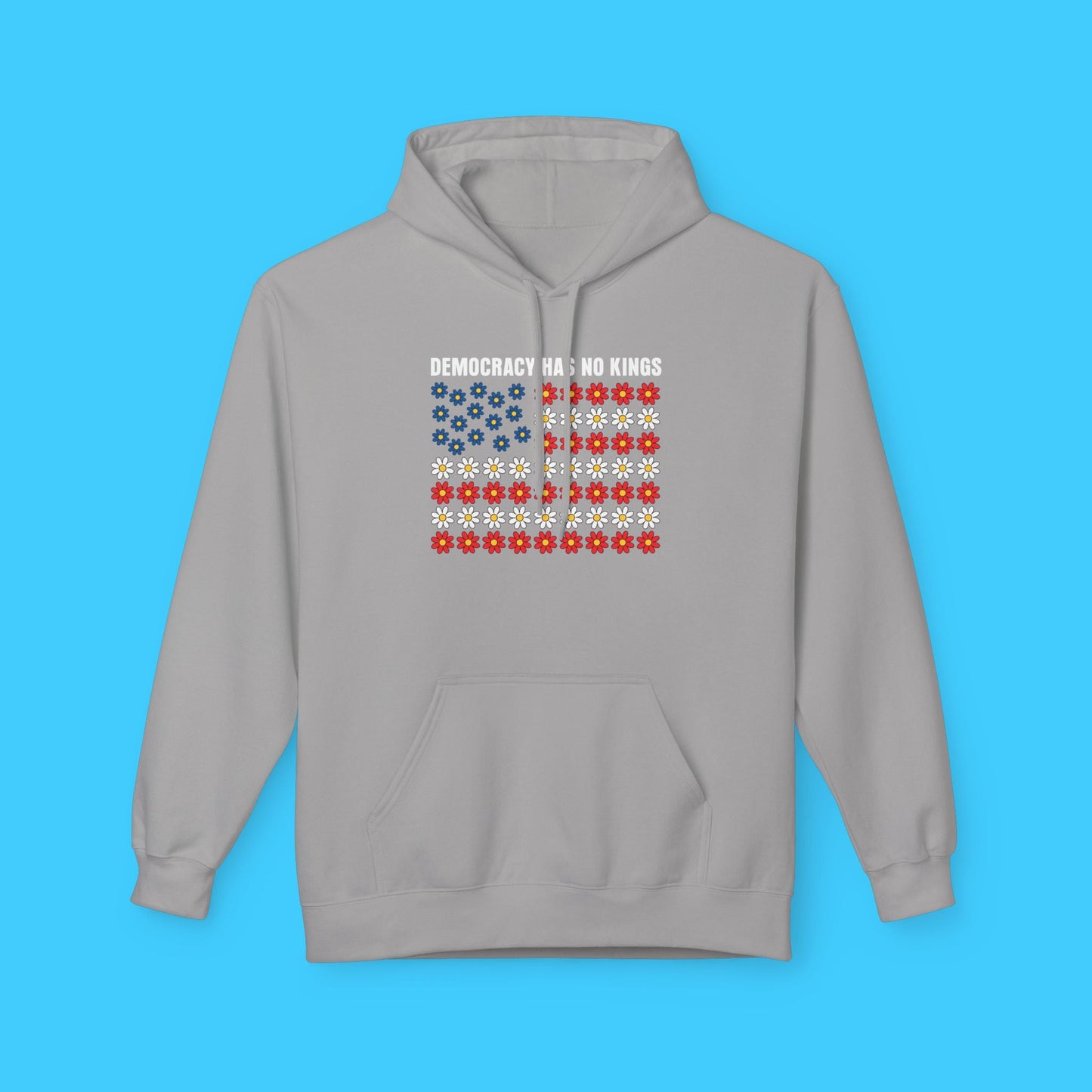 Democracy Has No Kings Patriotic Flag Hoodie - Resist Supply