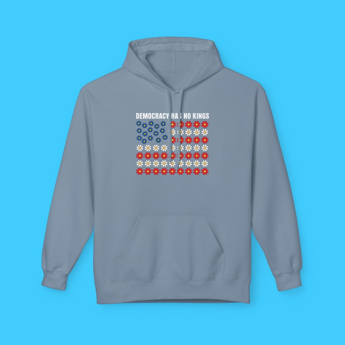 Democracy Has No Kings Patriotic Flag Hoodie - Resist Supply