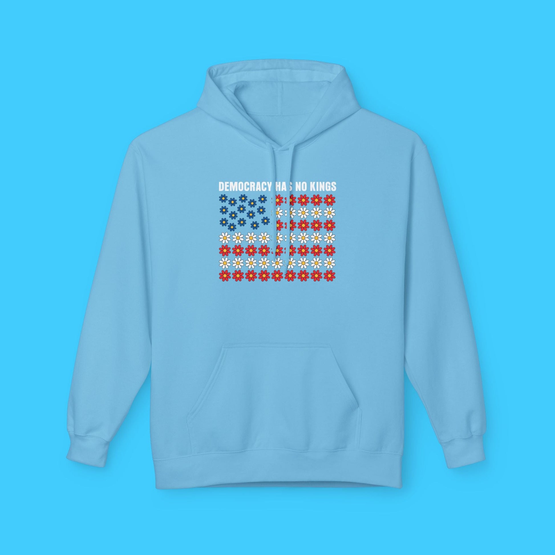 Democracy Has No Kings Patriotic Flag Hoodie - Resist Supply