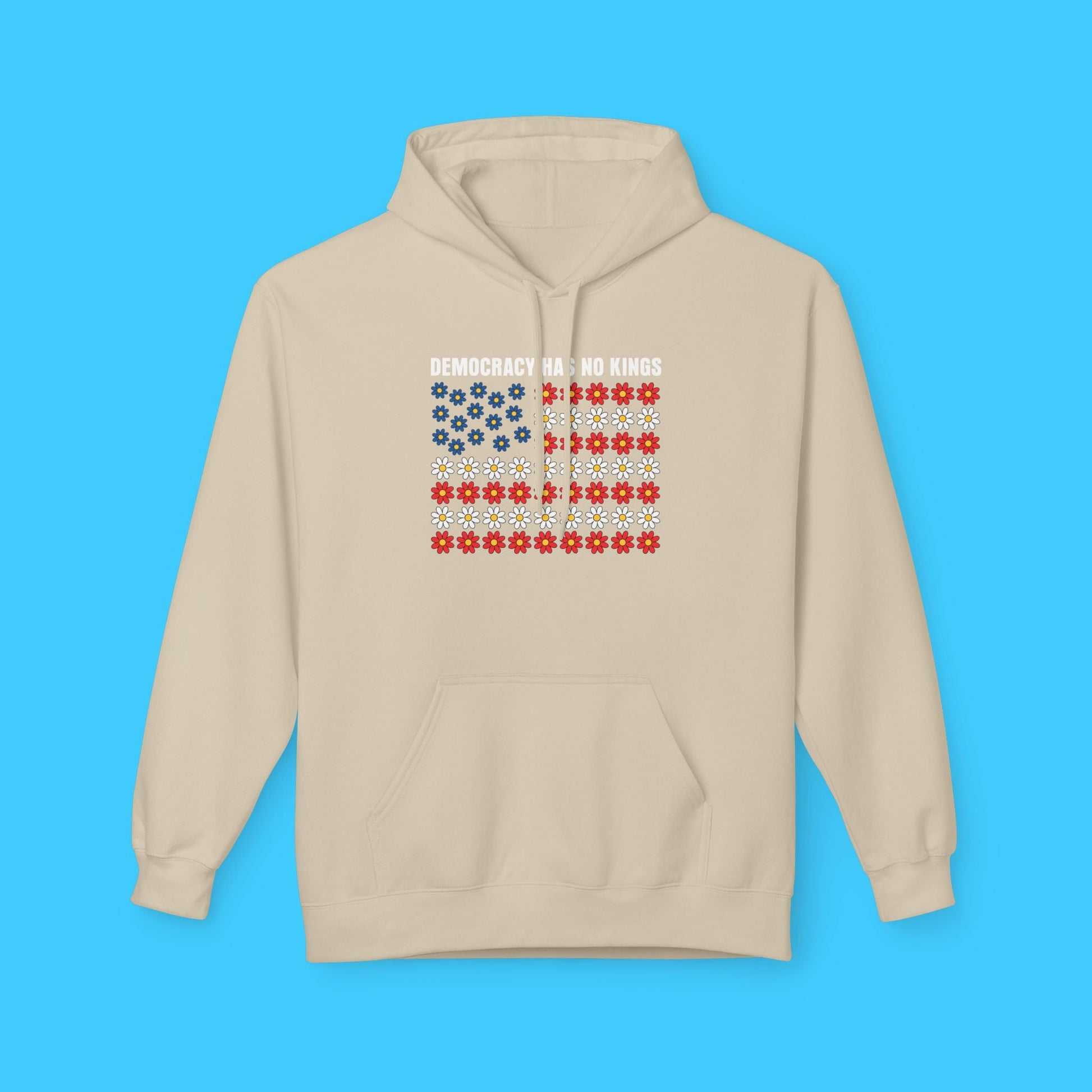 Democracy Has No Kings Patriotic Flag Hoodie - Resist Supply