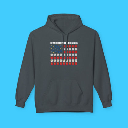 Democracy Has No Kings Patriotic Flag Hoodie - Resist Supply