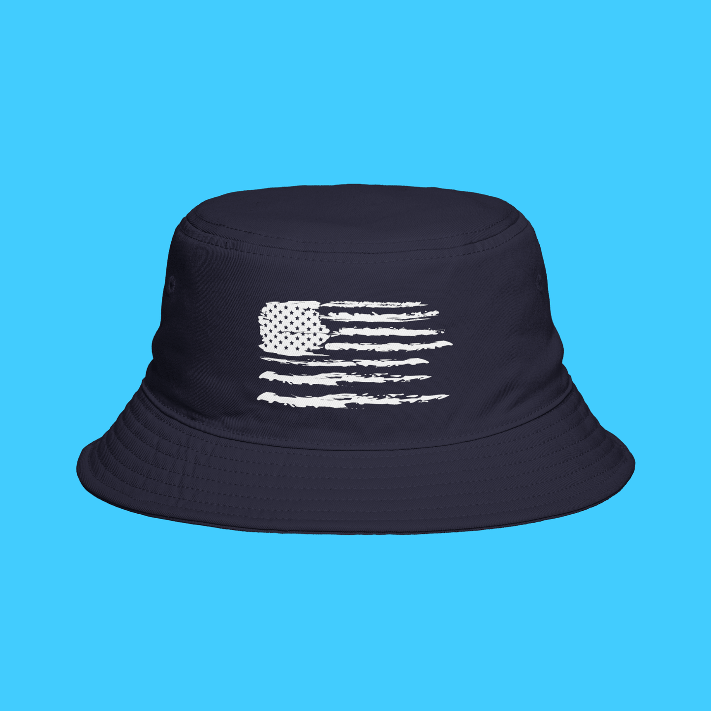 Distressed American Flag Bucket Hat — Patriotic Sun Hat - Resist Supply