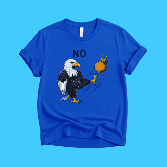 Eagle No Kings Kicking an Orange T-Shirt - Resist Supply