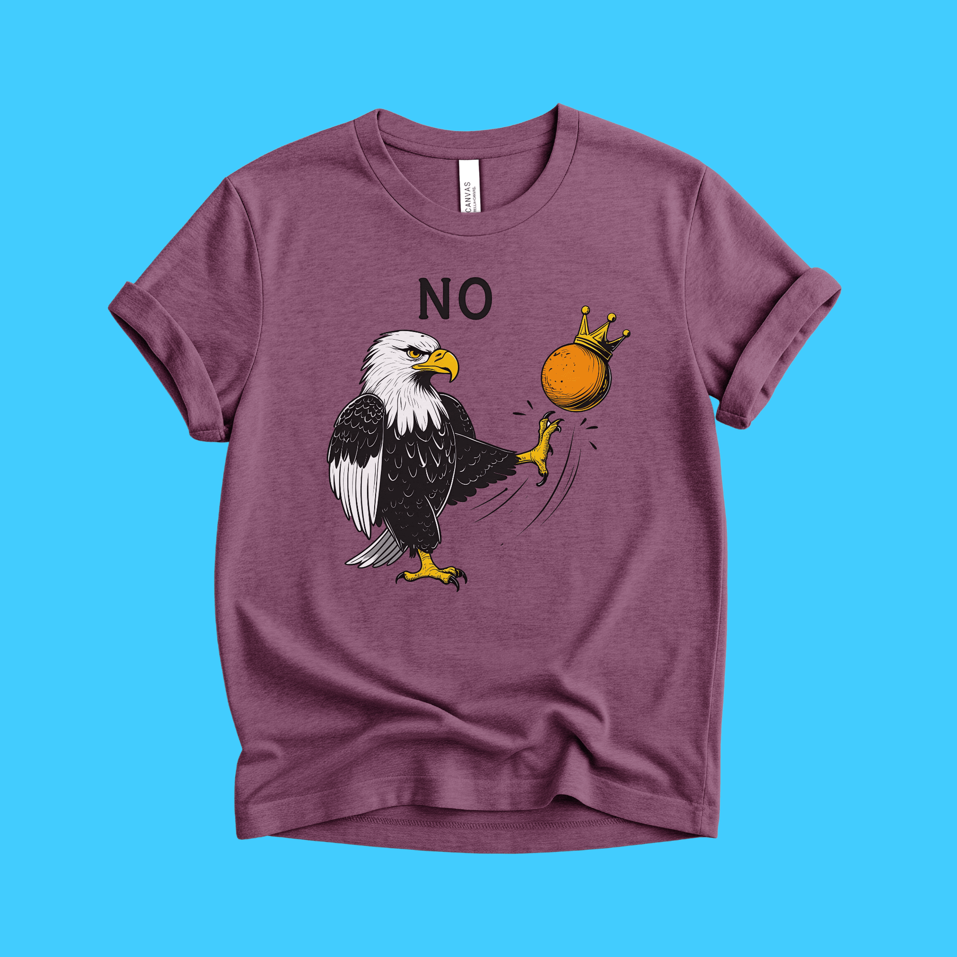 Eagle No Kings Kicking an Orange T-Shirt - Resist Supply