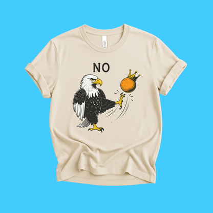 Eagle No Kings Kicking an Orange T-Shirt - Resist Supply