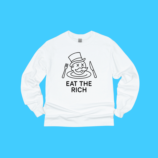 Eat the Rich Monopoly Man Long Sleeve T-Shirt - Resist Supply