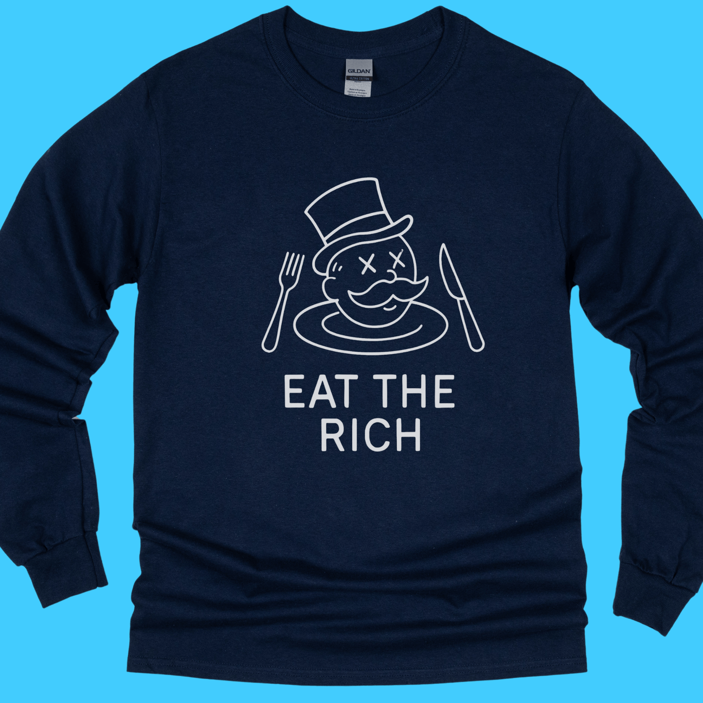 Eat the Rich Monopoly Man Long Sleeve T-Shirt - Resist Supply
