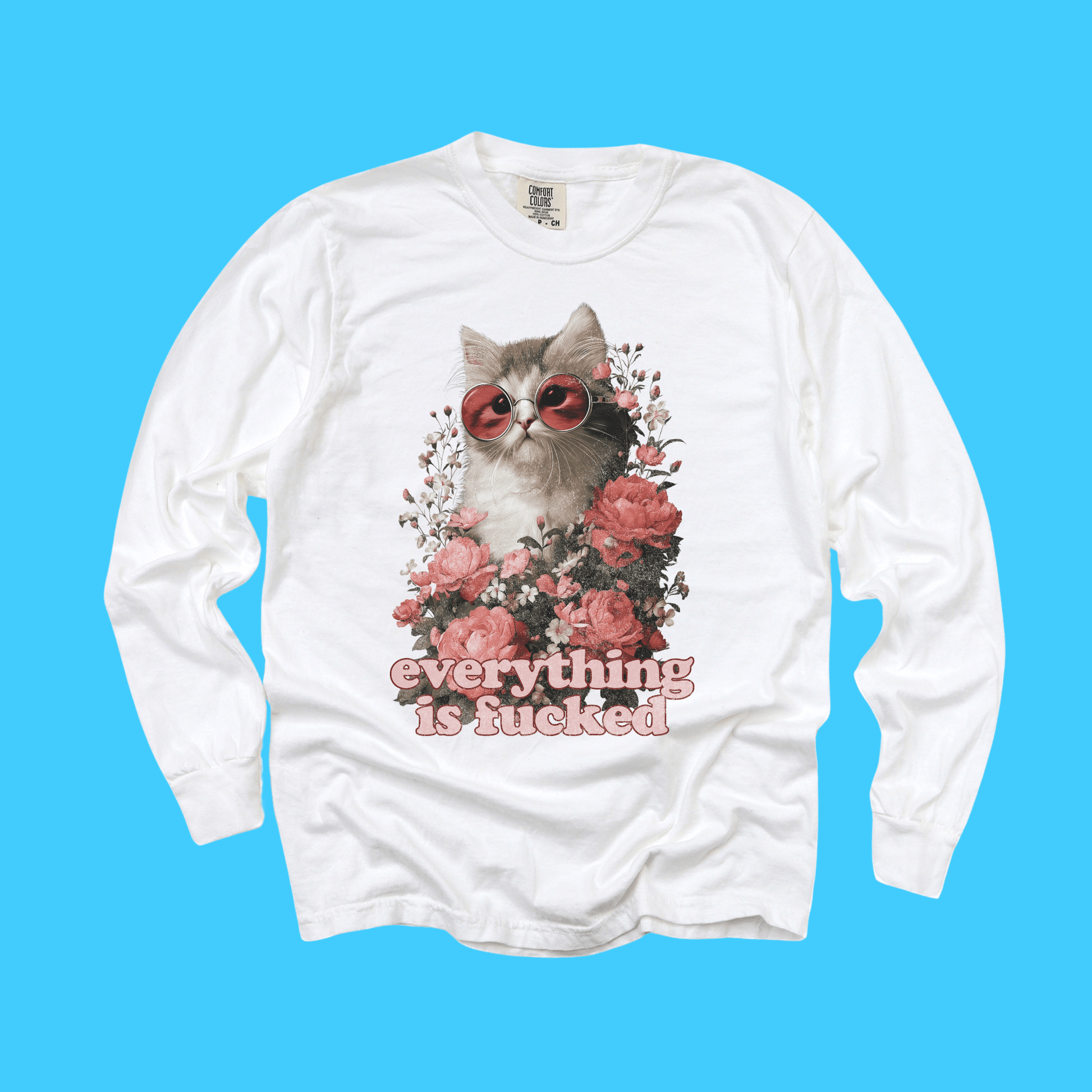 Everything Is F*cked Retro Cat T-Shirt - Resist Supply