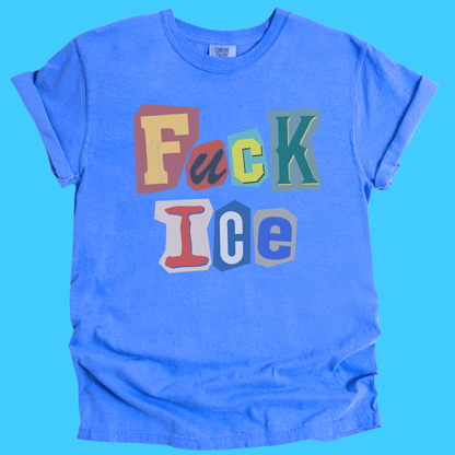 F*ck Ice Graphic T-Shirt — Bold Ransom - Note Lettering Icebreaker Tee - Resist Supply