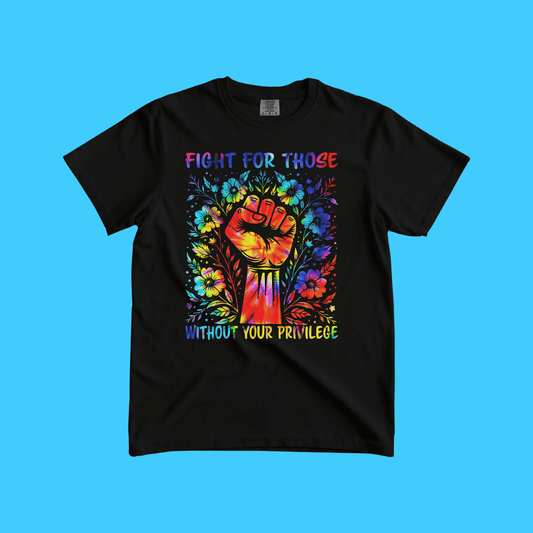 FIGHT FOR THOSE WITHOUT YOUR PRIVILEGE BOXY TEE - Resist Supply