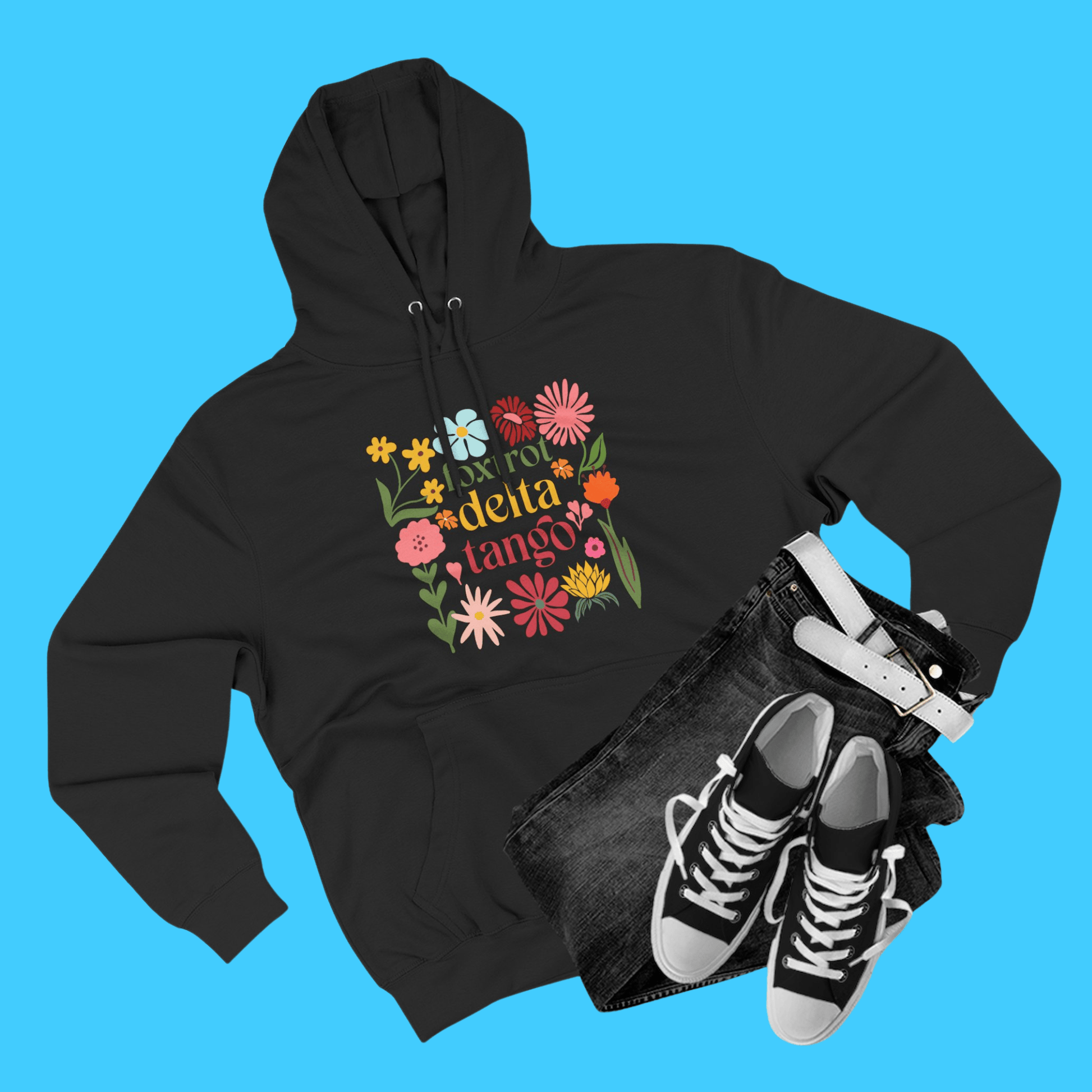 Floral Foxtrot Delta Tango Hoodie - Resist Supply