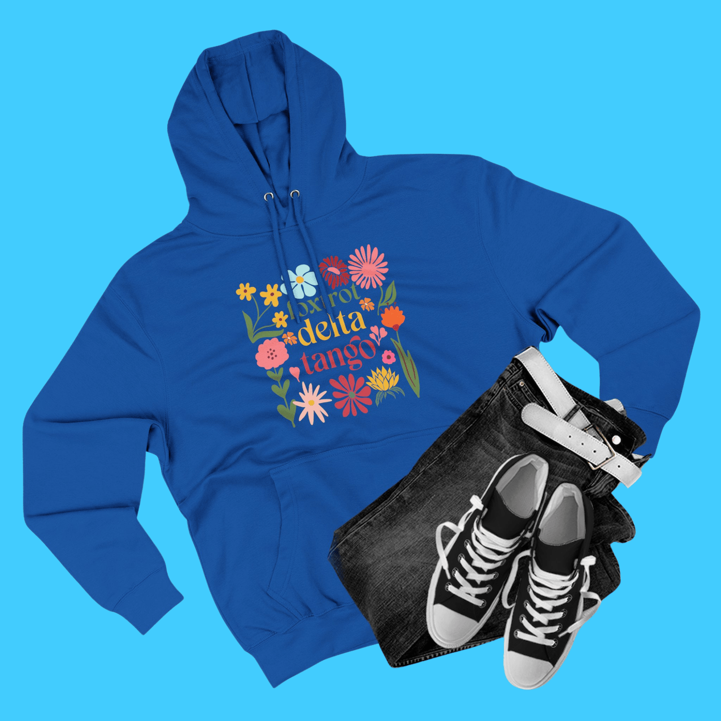 Floral Foxtrot Delta Tango Hoodie - Resist Supply