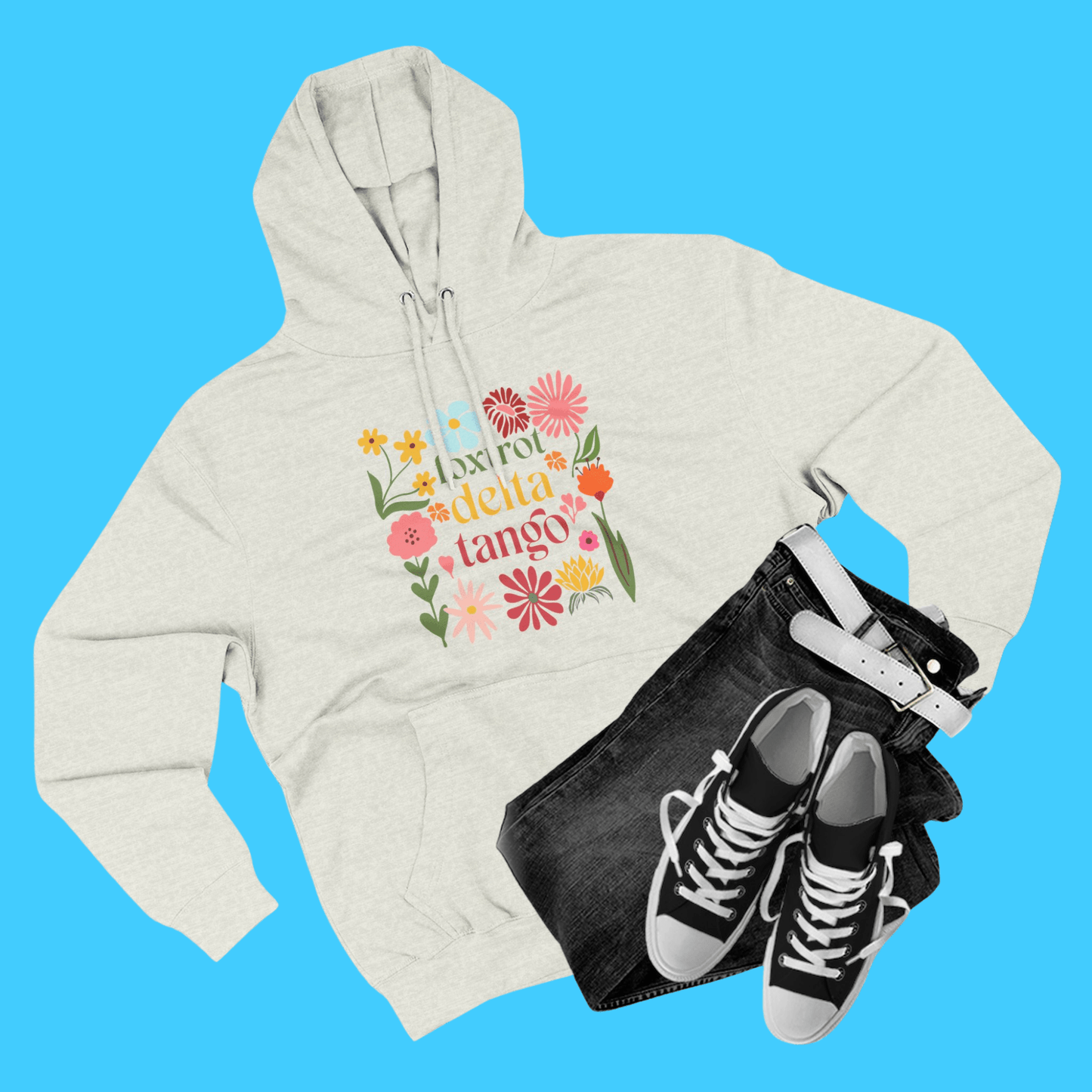 Floral Foxtrot Delta Tango Hoodie - Resist Supply