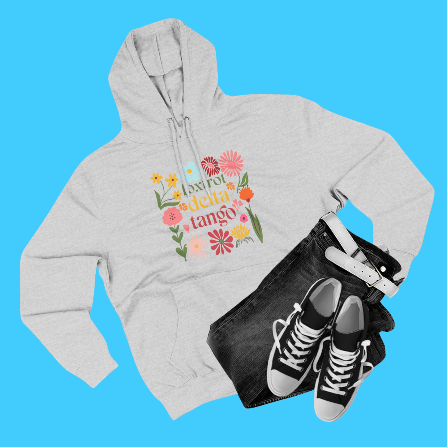 Floral Foxtrot Delta Tango Hoodie - Resist Supply