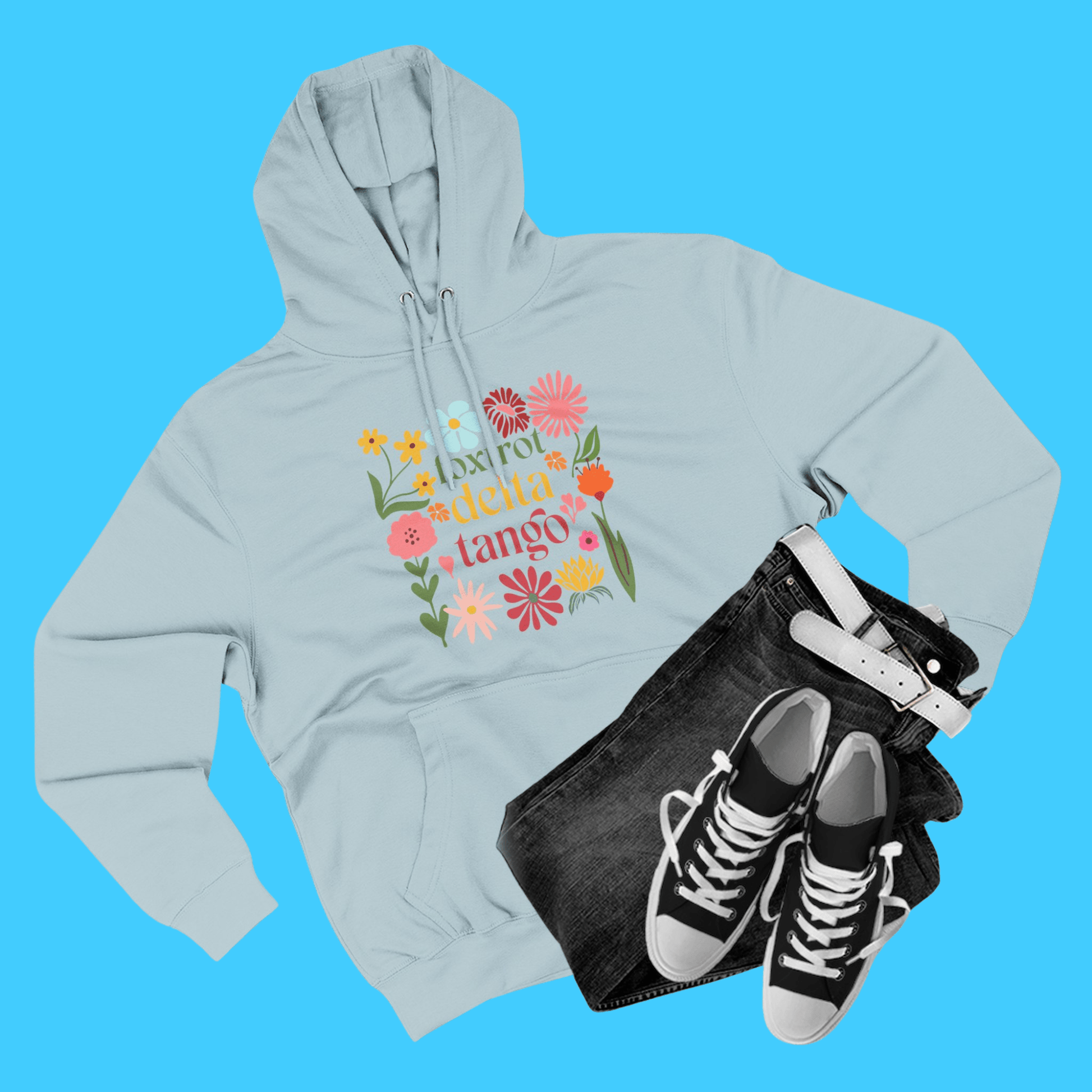 Floral Foxtrot Delta Tango Hoodie - Resist Supply