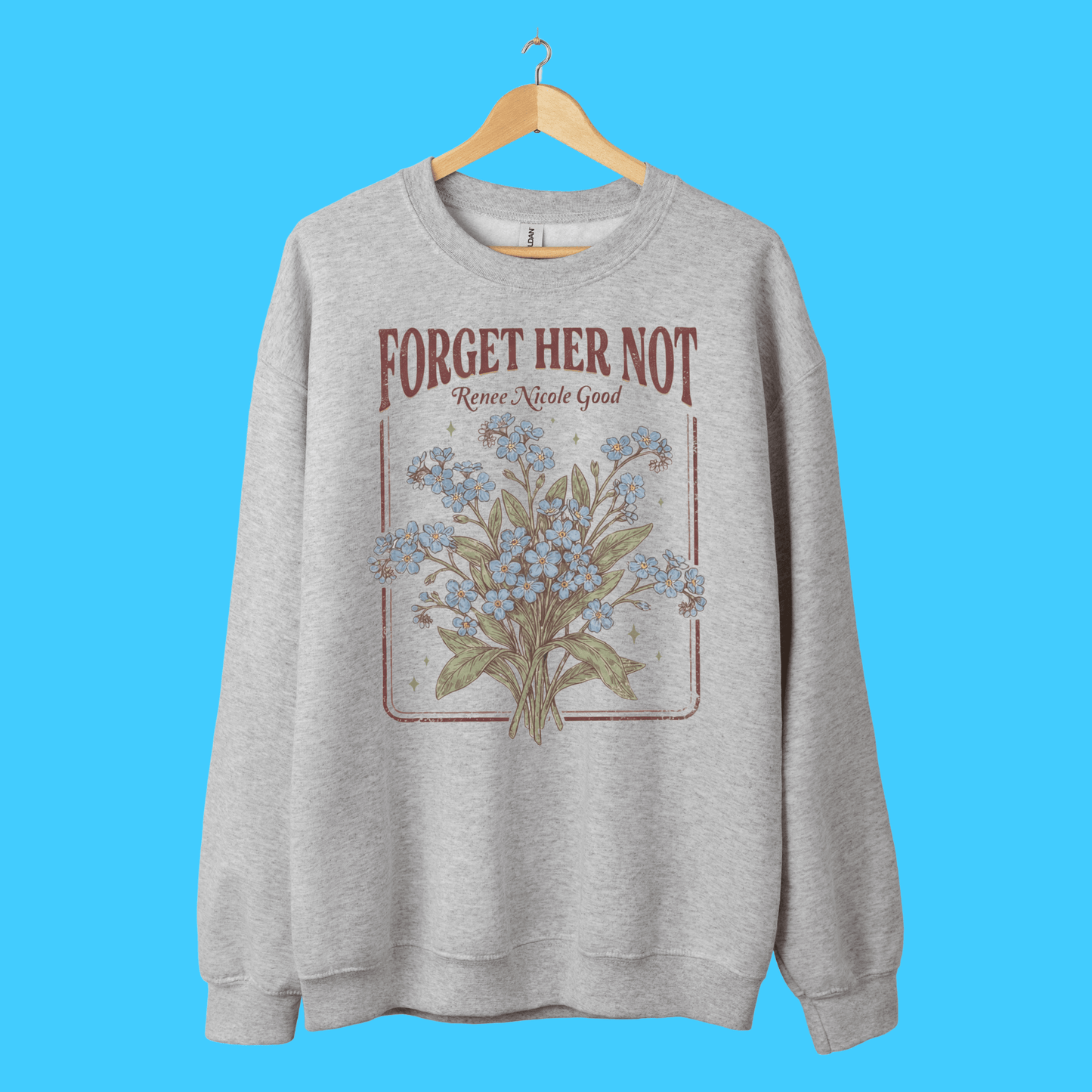 Forget Her Not Floral Crewneck Sweatshirt - Resist Supply