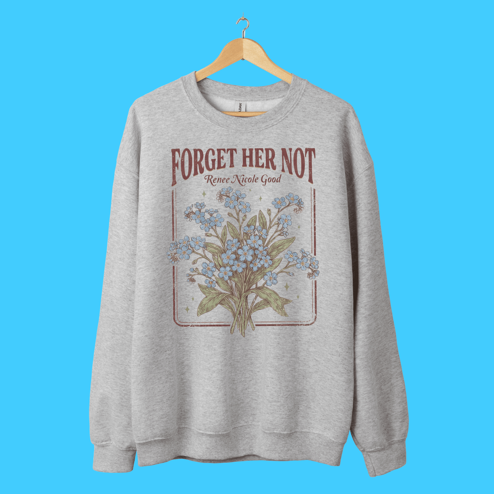 Forget Her Not Floral Crewneck Sweatshirt - Resist Supply