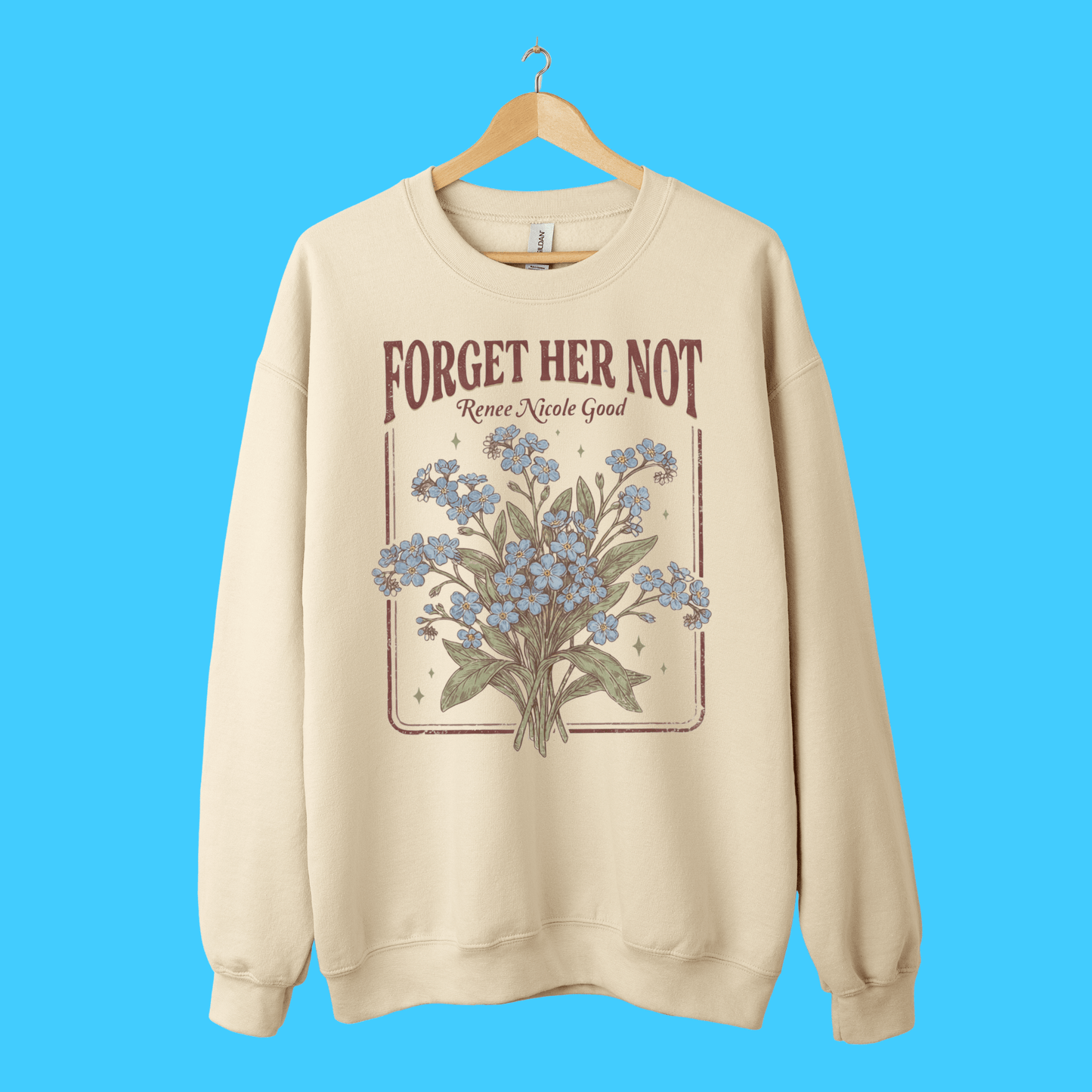 Forget Her Not Floral Crewneck Sweatshirt - Resist Supply