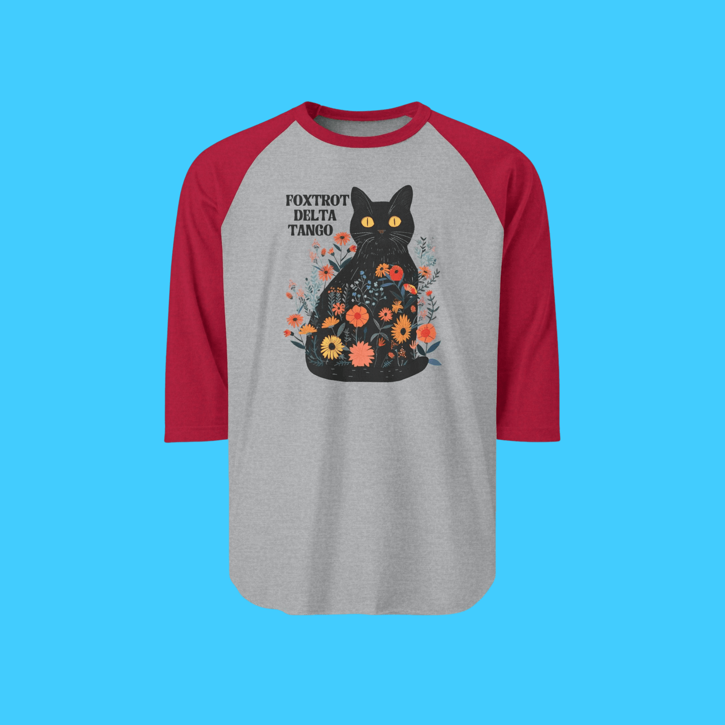 Foxtrot Delta Tango Kitty Raglan Tee - Resist Supply