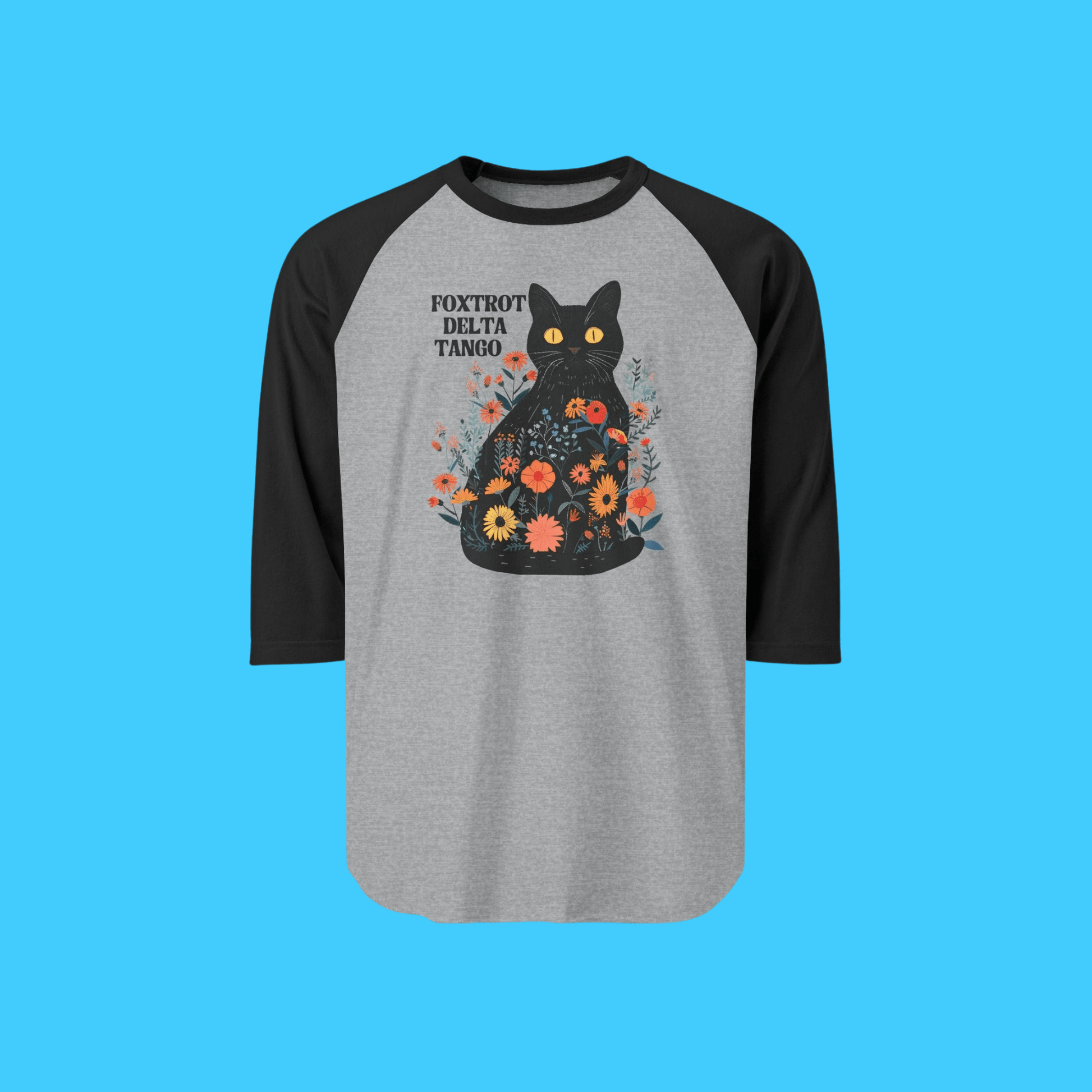 Foxtrot Delta Tango Kitty Raglan Tee - Resist Supply