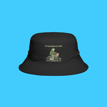 Frog Biking 'Off To Be Radical Left Scum' Bucket Hat - Resist Supply