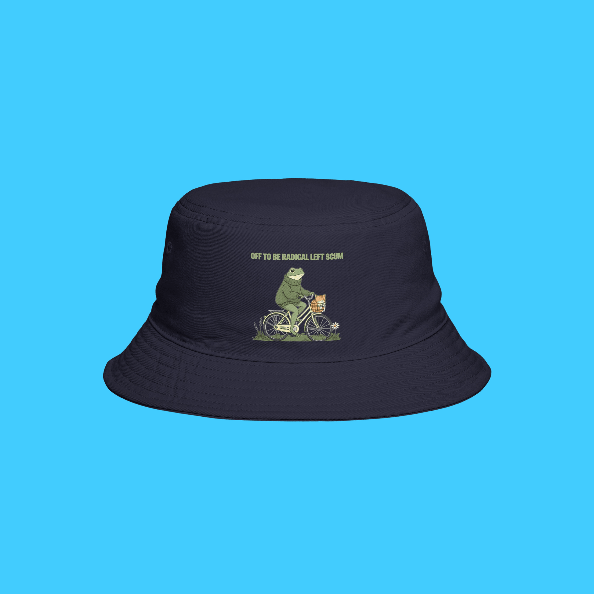 Frog Biking 'Off To Be Radical Left Scum' Bucket Hat - Resist Supply