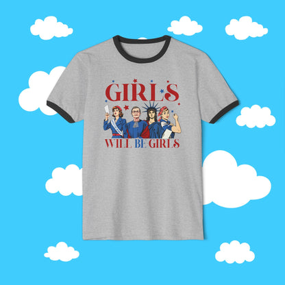 Girls Will Be Girl Ringer Tee - Resist Supply #