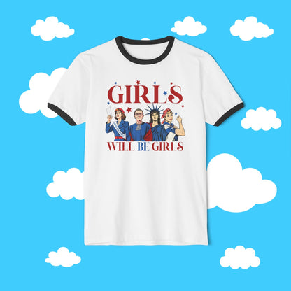 Girls Will Be Girl Ringer Tee - Resist Supply #