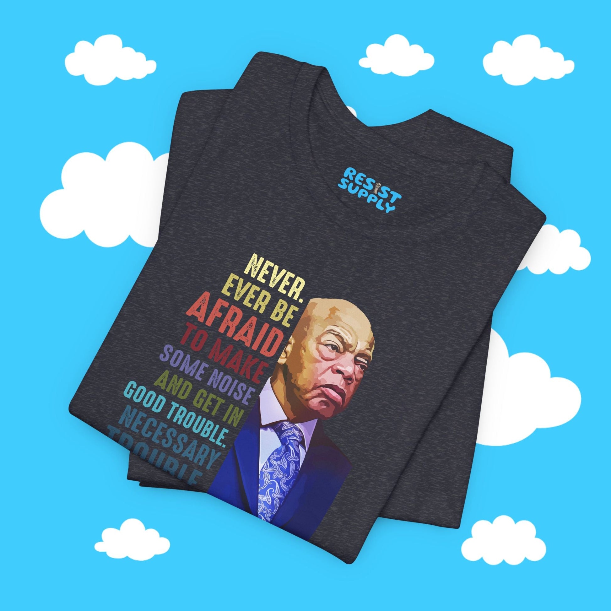 Good Trouble Rainbow Tee - Resist Supply #