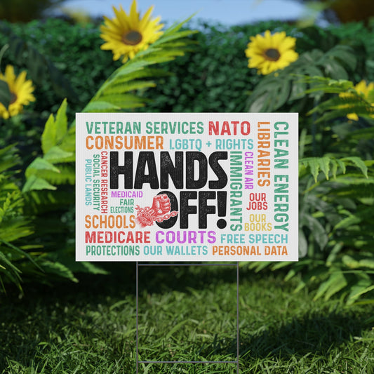 hands off protest sign - Resist Supply #