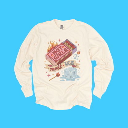 Hot Girls Melt Ice Long Sleeve Tee - Resist Supply