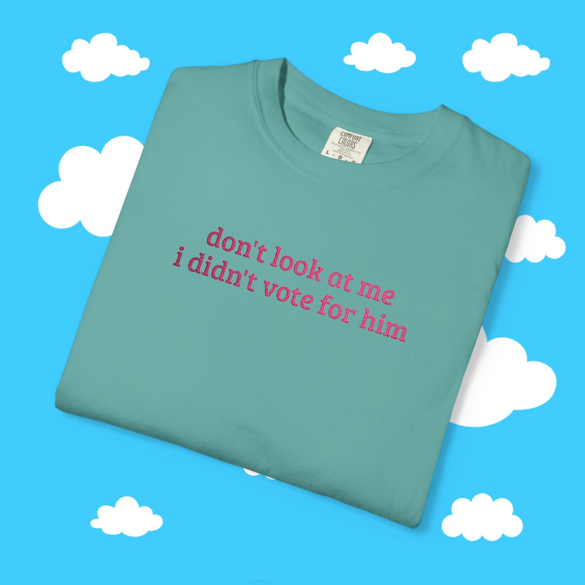 I Didn't Vote For Him Embroidered Tee - Resist Supply #