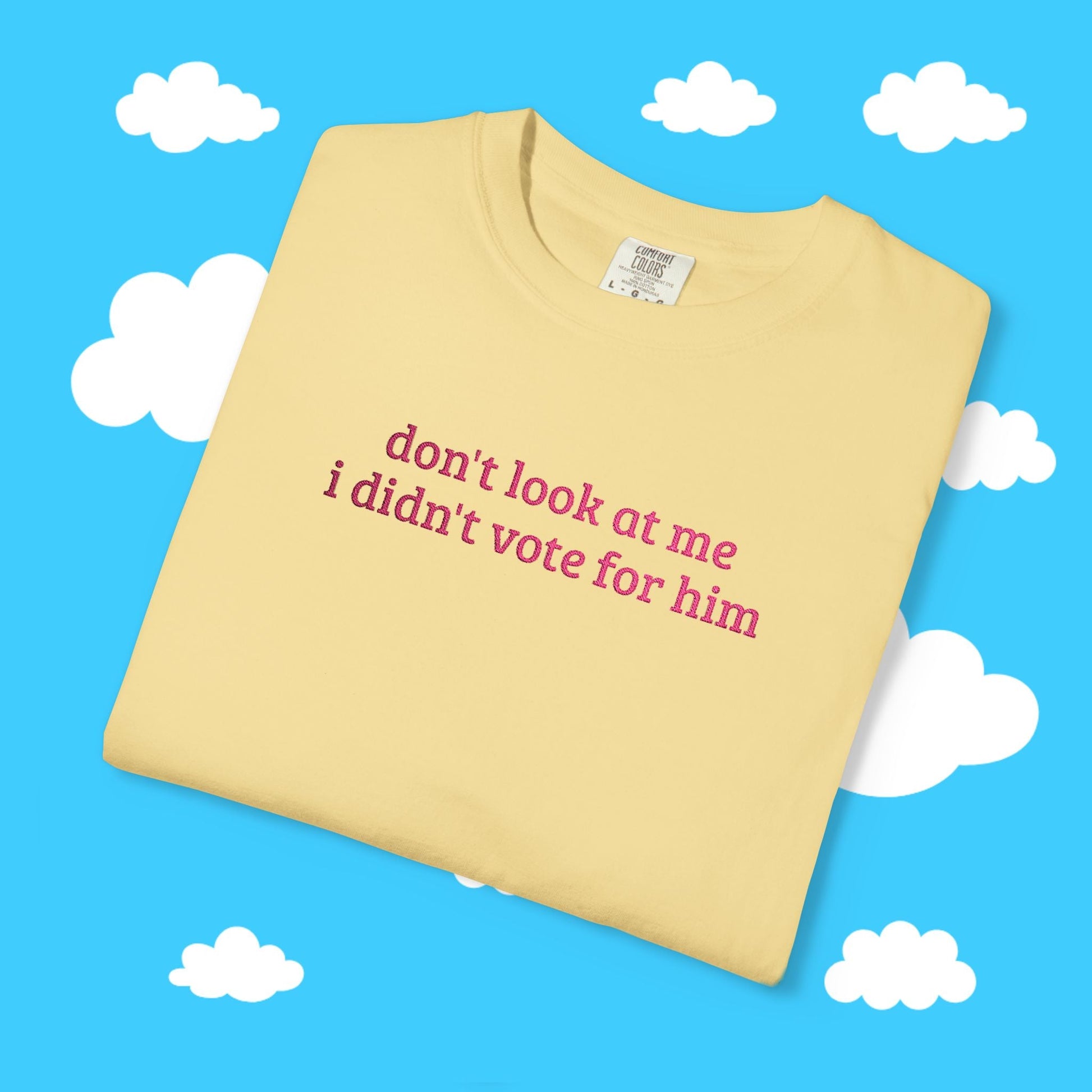 I Didn't Vote For Him Embroidered Tee - Resist Supply #