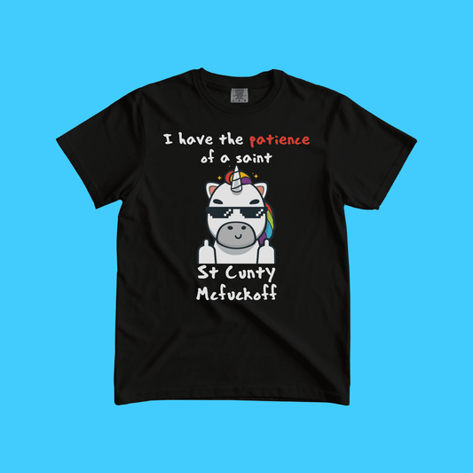 I Have the Patience of a Saint" Graphic T-Shirt - Resist Supply