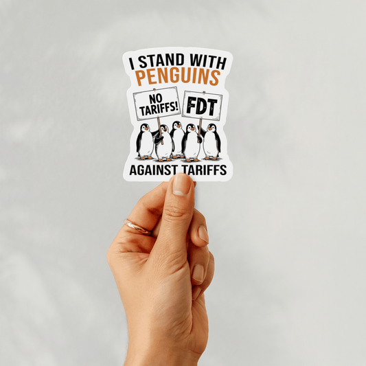 I stand with penguins sticker - Resist Supply #