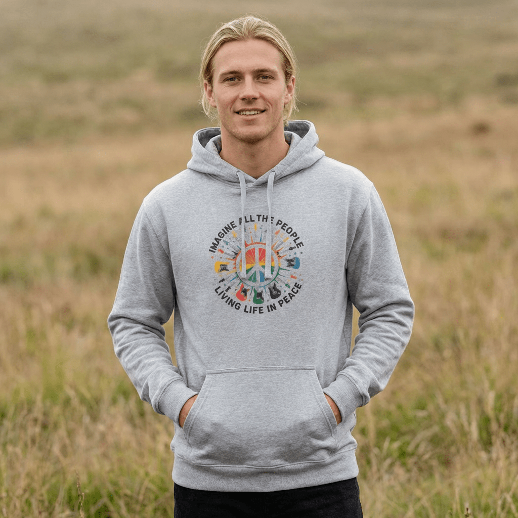 Imagine All The People Living Life In Peace Hoodie - Resist Supply