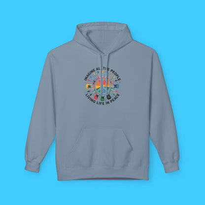 Imagine All The People Living Life In Peace Hoodie - Resist Supply