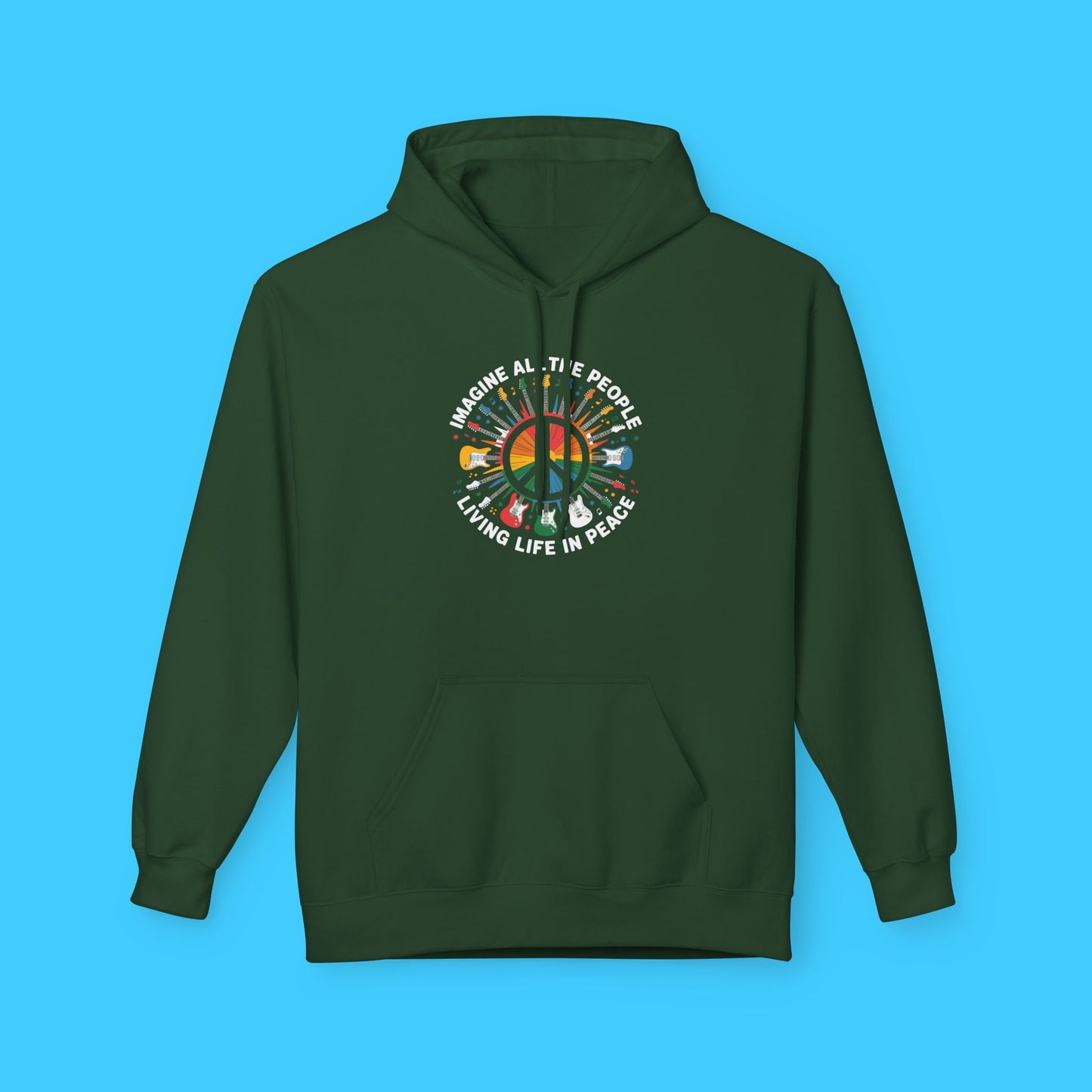 Imagine All The People Living Life In Peace Hoodie - Resist Supply