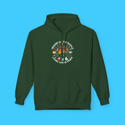 Imagine All The People Living Life In Peace Hoodie - Resist Supply