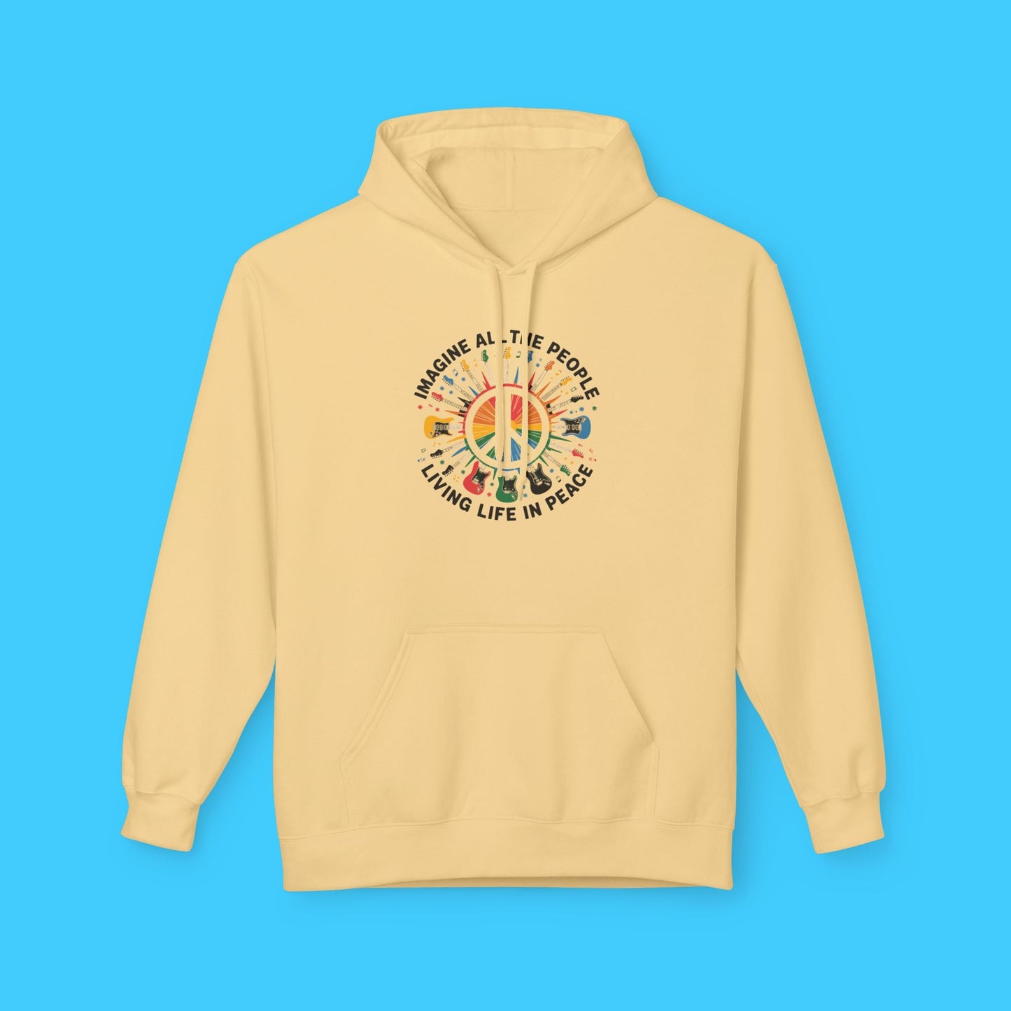 Imagine All The People Living Life In Peace Hoodie - Resist Supply