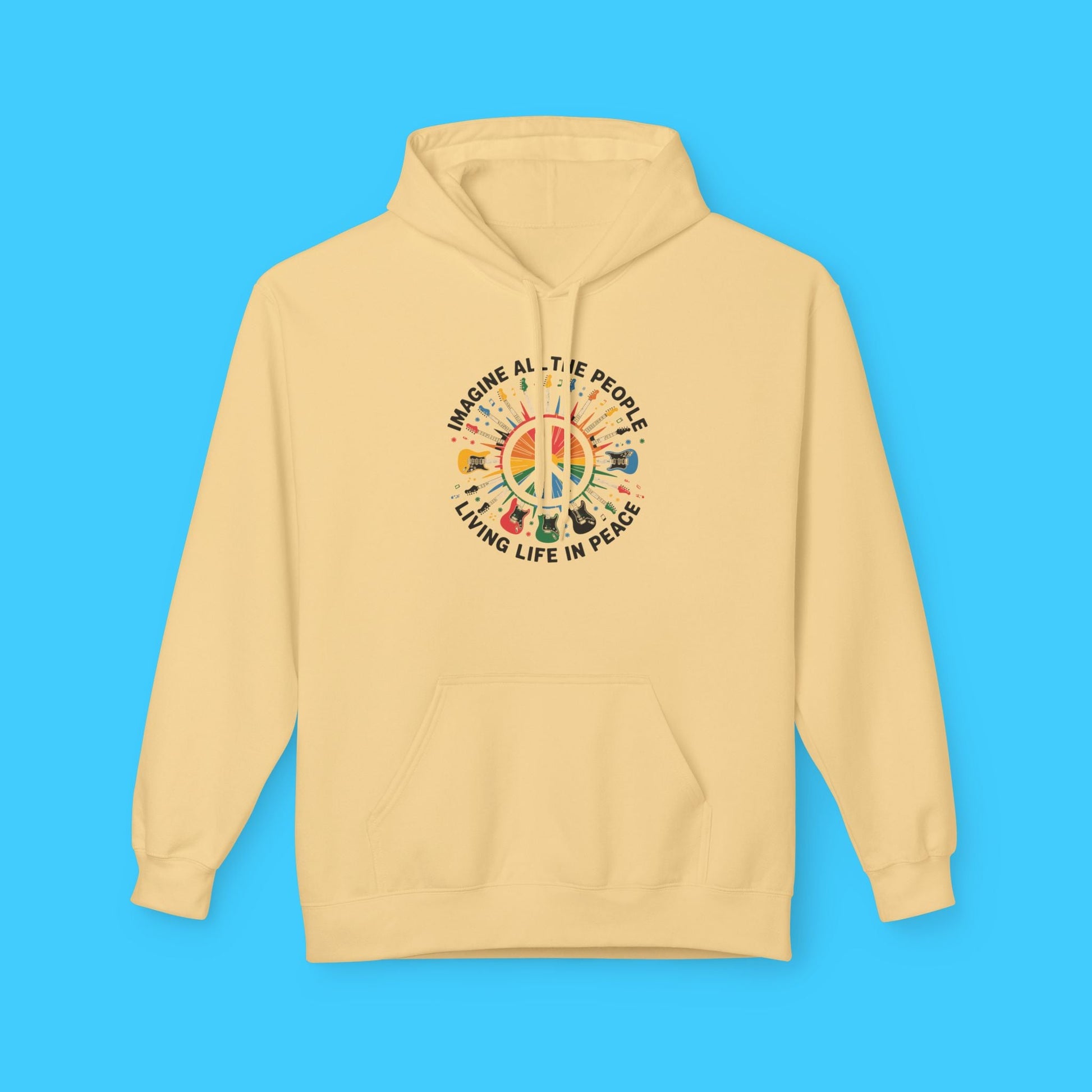 Imagine All The People Living Life In Peace Hoodie - Resist Supply