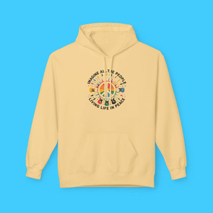 Imagine All The People Living Life In Peace Hoodie - Resist Supply